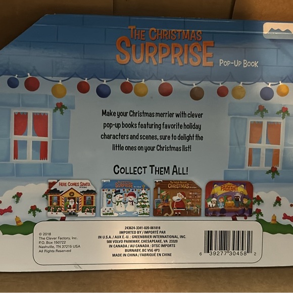 Kids pop up board book (2) The Week Before Christmas, & The Christmas Surprise - Picture 6 of 15